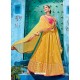 Yellow Embroidered Silk Designer Lehenga Choli