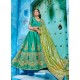 Dark Green Embroidered Satin Designer Lehenga Choli