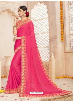 Rani Alfino Chiffon Designer Saree