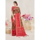 Multi Colour Nylon Silk Designer Jaquard Saree