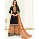 Black Pure Jam Satin Printed Palazzo Suit