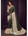 Black Imported Fabrics Heavy Embroidered Designer Party Wear Saree