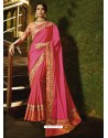 Rani Silk Designer Embroidered Saree