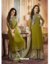 Mehendi Georgette Designer Palazzo Suit