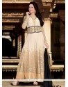 Jaaz Cream Georgette Designer Anarkali Suit