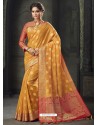 Ravishing Yellow Kota Silk Designer Jaquard Work Saree