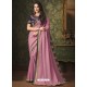 Hotpink Two Tone Silk Party Wear Saree