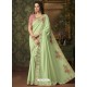 Sea Green Two Tone Silk Party Wear Saree