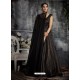 Stylish Black Jacquard Designer Readymade Gown
