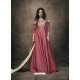 Wine Soft Tapeta Silk Heavy Embroidered Readymade Gown Suit