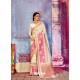 Off White Banarasi Silk Jaquard Work Designer Saree