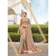 Taupe Two Tone Art Silk Heavy Embroidered Designer Saree
