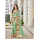 Green Two Tone Art Silk Heavy Embroidered Designer Saree