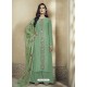 Sea Green Upada Silk Thread Embroidered Palazzo Suit