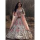 Off White Silk Heavy Embroidered Wedding Lehenga Choli