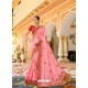 Pink Fancy Heavy Embroidered Designer Wedding Saree
