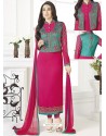 Rani Georgette Designer Churidar Suit