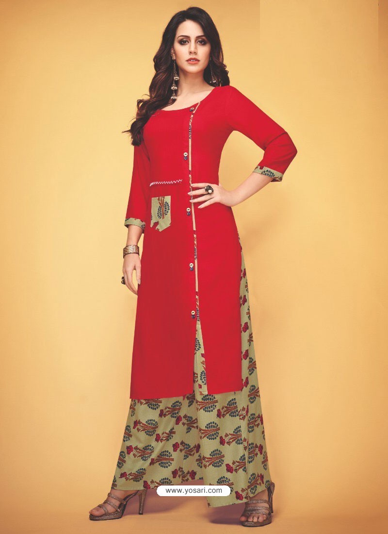 party wear kurtis with palazzo