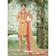 Golden Tissu With Inner Rasel Net Embroidered Straight Suit