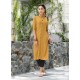 Mustard Rayon Readymade Kurti