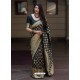 Pretty Black Banarasi Patola Silk Designer Saree