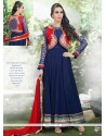 Karishma Kapoor Blue Net Designer Anarkali Suit