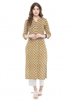 Pretty Multi Colour Cotton Printed Kurti