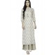 Off White Cotton Printed Kurti