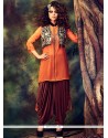 Kangana Ranaut Orange Georgette Punjabi Suit