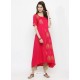 Crimson Rayon Printed Kurti