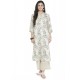 White Rayon Printed Kurti