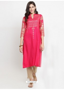 Rani Viscose Rayon Printed Kurti