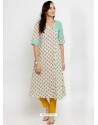 Pleasing Multi Colour Cotton Blend Printed Kurti