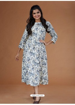 Multi Colour Cambric Cotton Printed Kurti