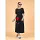 Black Heavy Rayon Designer Kurti