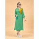 Jade Green Heavy Rayon Designer Kurti