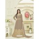 Light Brown Embroidered Georgette Anarkali Suit