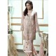 Pink Georgette Embroidered Straight Suit