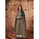 Grey Tapeta Jacquard Worked Designer Gown Style Suit