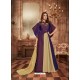 Violet Tapeta Jacquard Worked Designer Gown Style Suit