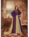 Violet Tapeta Jacquard Worked Designer Gown Style Suit