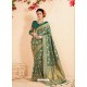 Dark Green Banarasi Art Silk Jacquard Worked Designer Saree