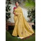 Light Beige Weaved Silk Jacquard Worked Designer Saree