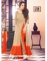 Malaika Arora Khan Beige And Orange Pant Style Suit