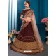 Observable Coffee Satin Designer Lehenga Choli