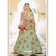 Sea Green Silk Heavy Embroidered Designer Lehenga Choli