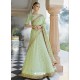 Awesome Sea Green Silk Embroidered Designer Lehenga Choli