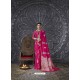 Rani Silk Blend Jacquard Work Saree