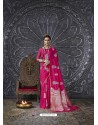 Rani Silk Blend Jacquard Work Saree