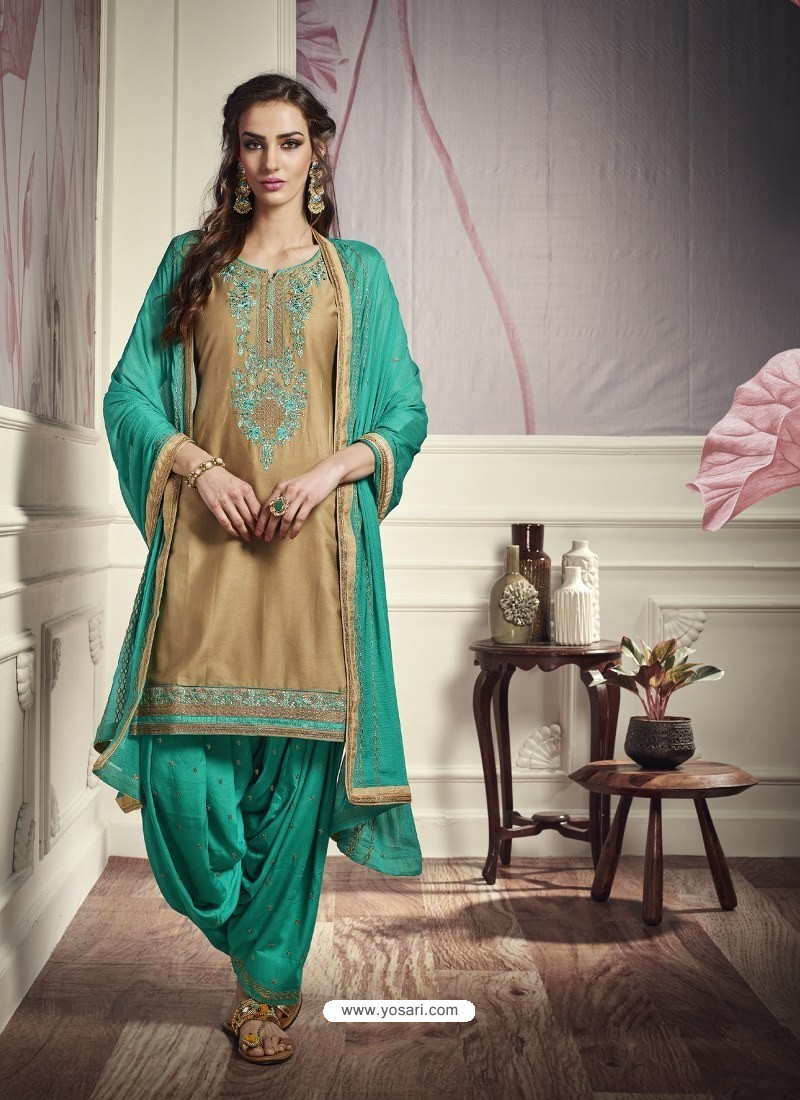 Buy 38/S-2 Size Gur Purab Satin Patiala Suits Online for Women in USA